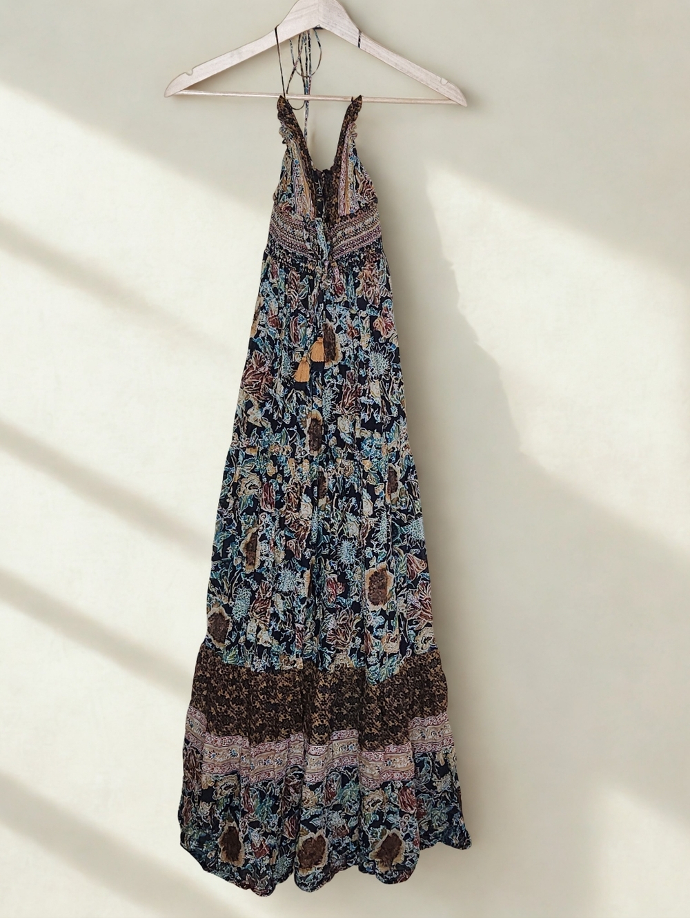 Free People Real Love Maxi Dress in Twilight Combo XS - Picture 5 of 14